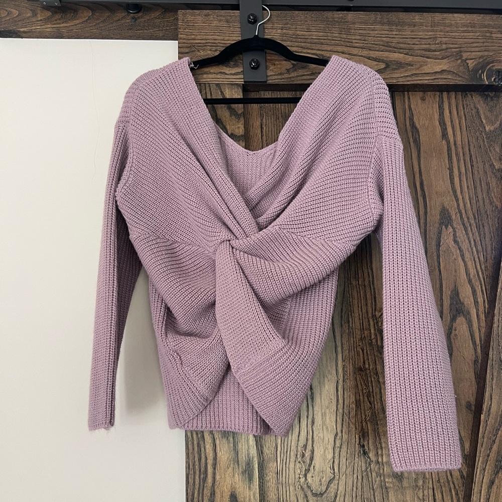 Twist Back Sweater